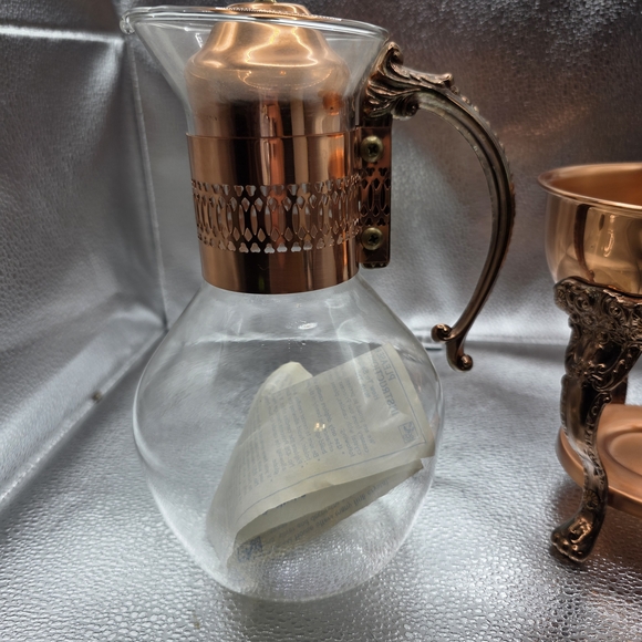 Elegant Copper and Glass Coffee Maker - Picture 5 of 5